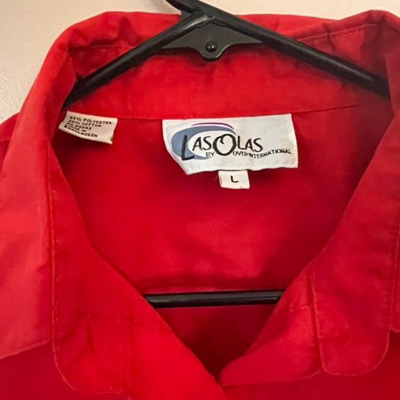 Christmas Embroidered vintage women’s shirt size L - Picture 5 of 7